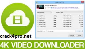 4K Video Downloader 4.21.4.5000 Crack